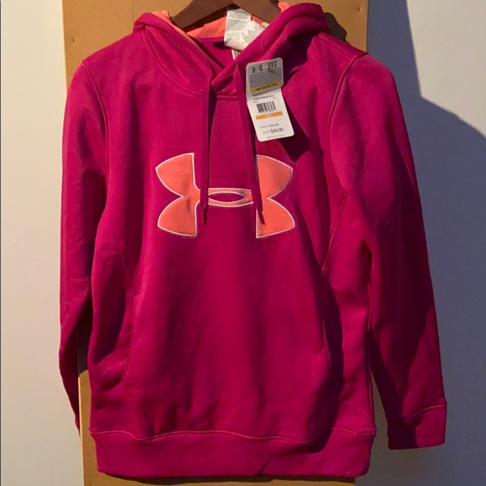 Under amour pink hoodie